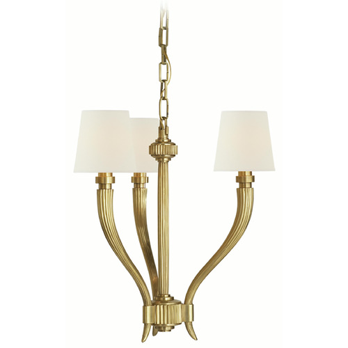 Visual Comfort Signature Collection Visual Comfort Signature Collection Chapman & Myers Ruhlmann Antique-Burnished Brass Chandelier CHC2461AB-L
