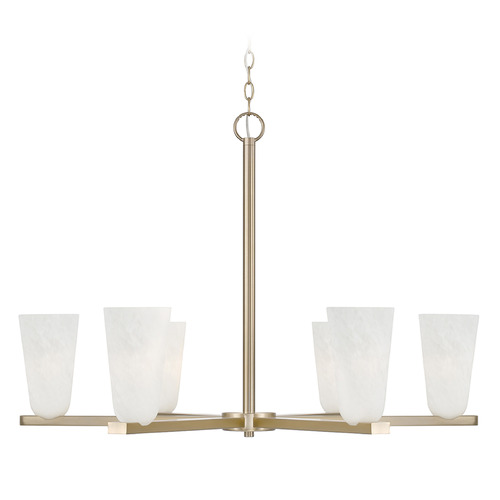 Capital Lighting Romy Chandelier in Matte Brass by Capital Lighting 456961MA-556