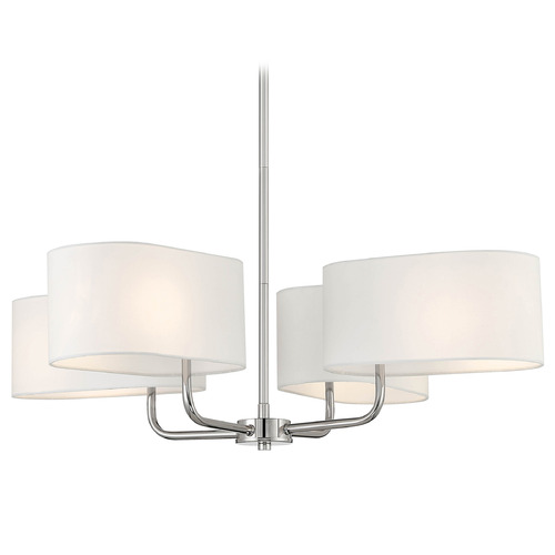 Designers Fountain Lighting Designers Fountain Midtown Polished Nickel Chandelier D253M-4CH-PN