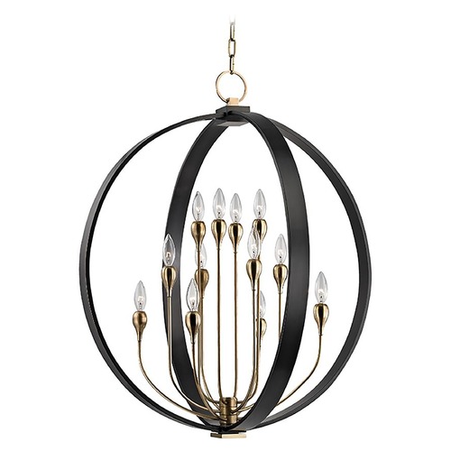 Hudson Valley Lighting Dresden 12-Light Orb Chandelier in Old Bronze by Hudson Valley Lighting 6730-AOB