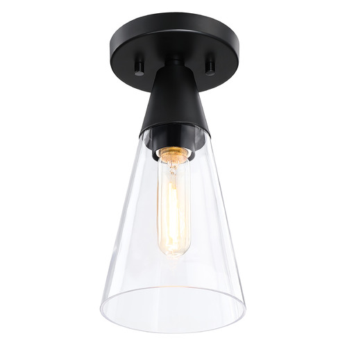 Designers Fountain Lighting Designers Fountain Norro Matte Black Flushmount Light D290M-5FM-MB