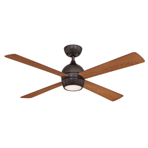 Fanimation Fans Fanimation Fans Kwad 52 Dark Bronze LED Ceiling Fan with Light FP7652DZ