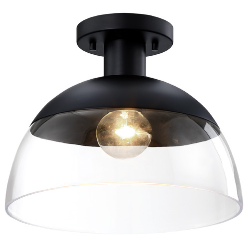 Designers Fountain Lighting Designers Fountain Rey Matte Black Semi-Flushmount Light D308M-SF-MB