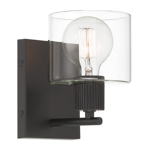 Designers Fountain Lighting Designers Fountain Vibrato Matte Black Sconce D285M-WS-MB