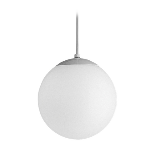 Progress Lighting Opal Globe Pendant in White by Progress Lighting P4402-29