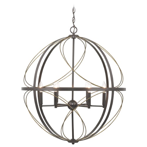 Progress Lighting Brandywine Antique Bronze 6-Light Pendant by Progress Lighting P500069-020