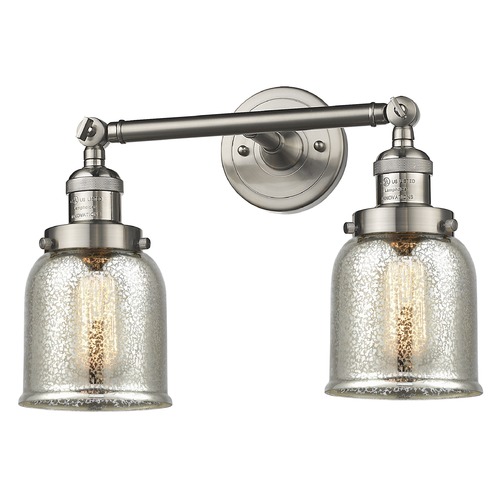 Innovations Lighting Small Bell Brushed Satin Nickel Bathroom Light by Innovations Lighting 208-SN-G58