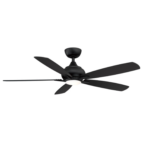 Fanimation Fans Fanimation Fans Doren Black LED Ceiling Fan with Light FP8533BL