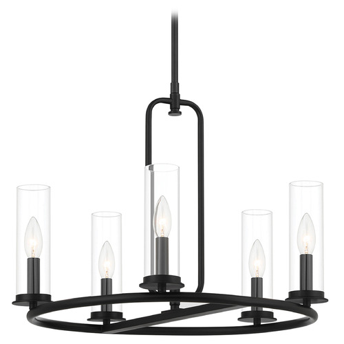 Designers Fountain Lighting Designers Fountain Hudson Heights Matte Black Chandelier D268C-5CH-MB
