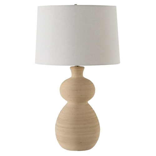 Uttermost Lighting The Uttermost Company Pueblo Warm Clay & Antique Brass Table Lamp with Empire Shade 30383-1