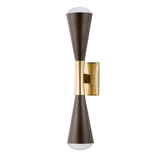 Corbett Lighting Corbett Lighting Barcelona Vintage Brass & Bronze LED Sconce 455-02-VB/BRZ