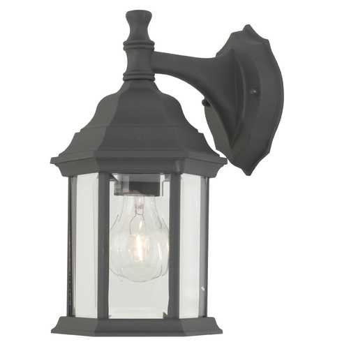 Design Classics Lighting 12-1/4-Inch Outdoor Wall Light 9204 BK