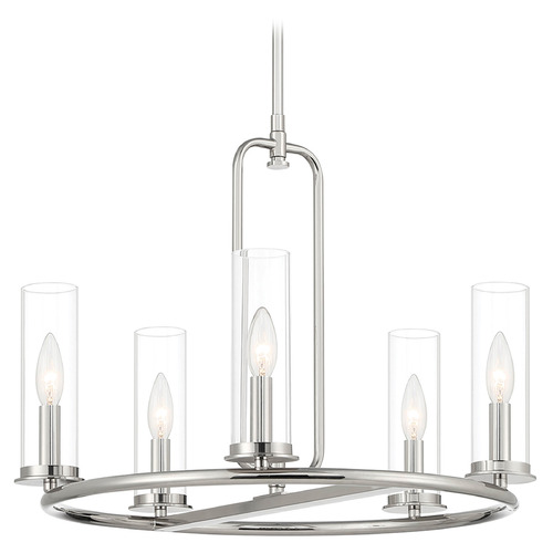Designers Fountain Lighting Designers Fountain Hudson Heights Polished Nickel Chandelier D268C-5CH-PN