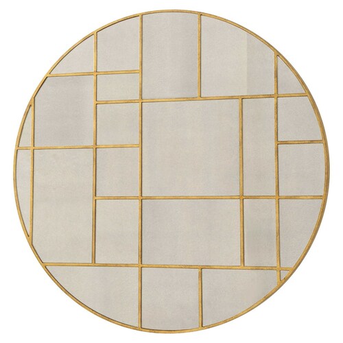Uttermost Lighting Geometric Round 45-Inch Decorative Mirror 09969