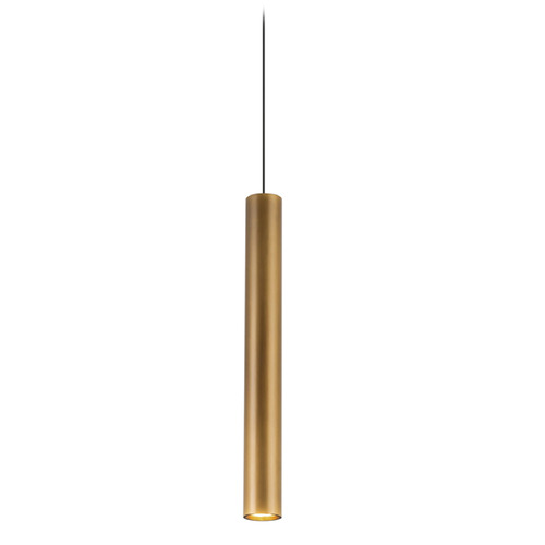 Kuzco Lighting Kuzco Lighting Mason Vintage Brass LED Mini-Pendant Light with Cylindrical Shade PD90414-VB