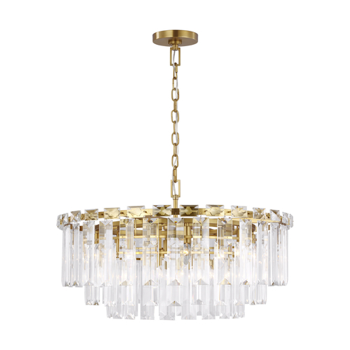 Visual Comfort Studio Collection Chapman & Meyers 32.88-Inch Arden Burnished Brass & Crystal Chandelier by Visual Comfort Studio CC12716BBS
