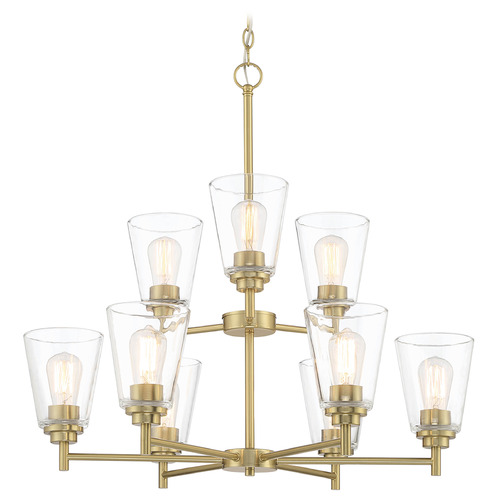 Designers Fountain Lighting Designers Fountain Westin Brushed Gold Chandelier 95789-BG