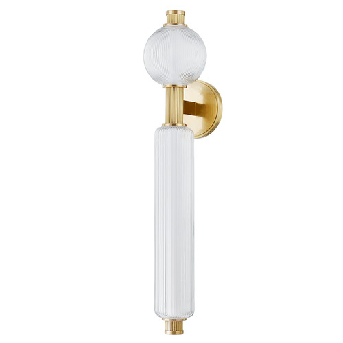 Corbett Lighting Corbett Lighting Atom Vintage Brass LED Sconce 452-02-VB