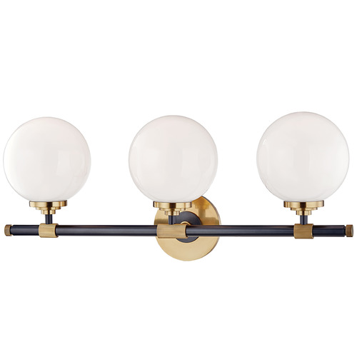 Hudson Valley Lighting Hudson Valley Lighting Bowery Aged Brass & Aged Old Bronze Bathroom Light 3703-AOB
