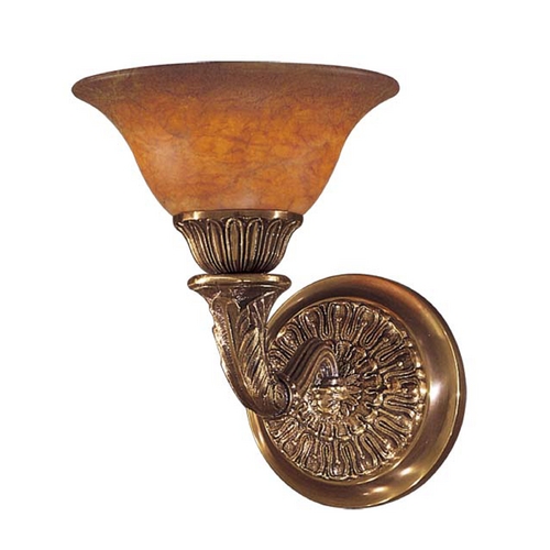 Metropolitan Lighting Sconce Wall Light with Alabaster Glass in Antique Bronze by Metropolitan Lighting N202501-AN
