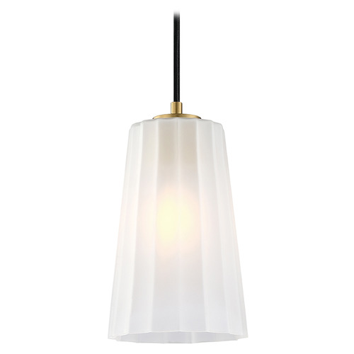 Designers Fountain Lighting Designers Fountain Liana Brushed Gold Mini-Pendant Light with Conical Shade D328M-6PB-BG