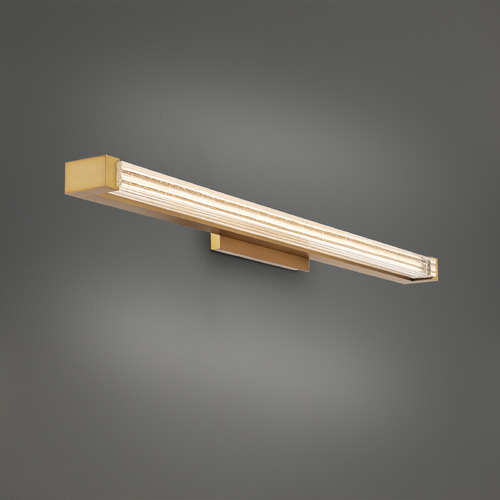 Modern Forms by WAC Lighting Modern Forms Skein Aged Brass LED Vertical Bathroom Light WS-3533-AB