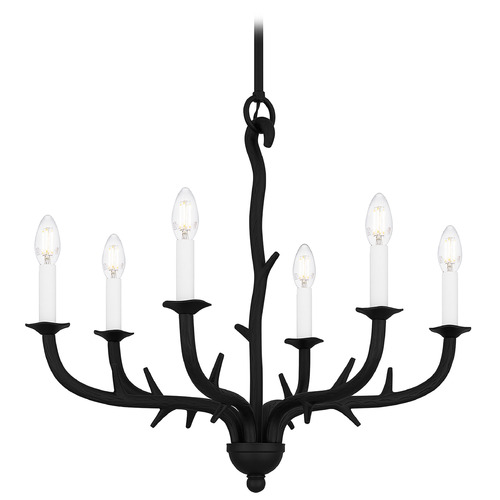 Quoizel Lighting Quoizel Lighting Oakley Earth Black Chandelier OAK5025EK