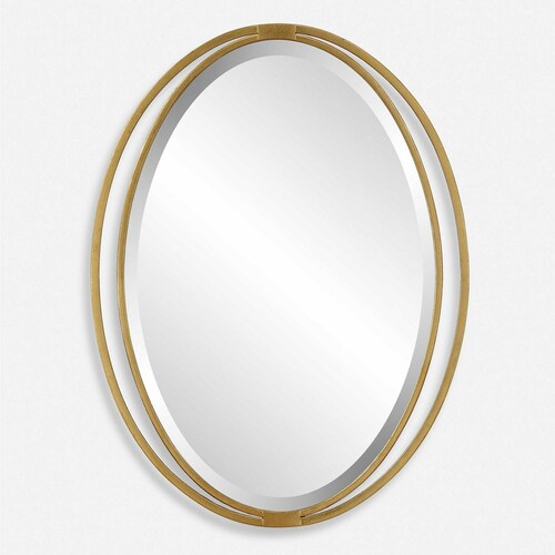Uttermost Lighting Rhodes Oval 24.25-Inch Decorative Mirror 09992