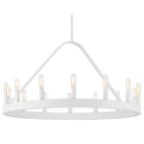 Designers Fountain Lighting Designers Fountain Carousel Matte White Chandelier D254C-14CH-MW