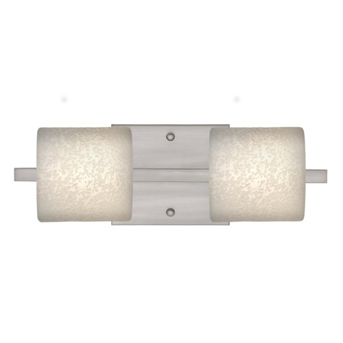 Besa Lighting Besa Lighting Paolo Satin Nickel Bathroom Light 2WS-7873ST-SN