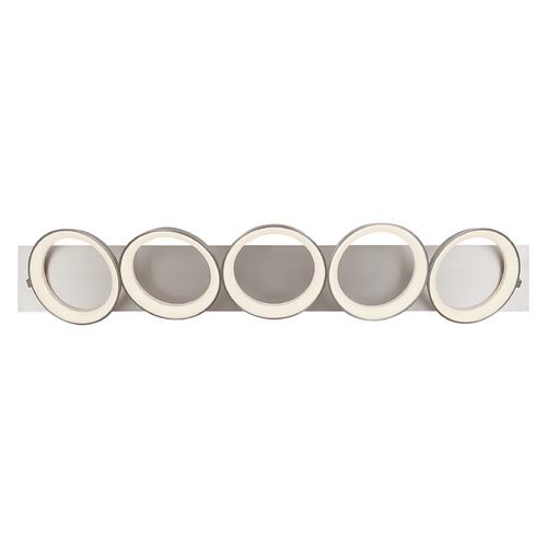 Kuzco Lighting Oros Antique Silver LED Vertical Bathroom Light by Kuzco Lighting VL94842-AS