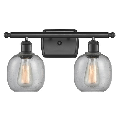 Innovations Lighting Belfast Matte Black Bathroom Light by Innovations Lighting 516-2W-BK-G104