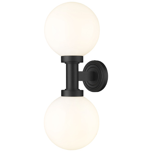 Z-Lite Laurent Black Outdoor Wall Light by Z-Lite 597M2-BK