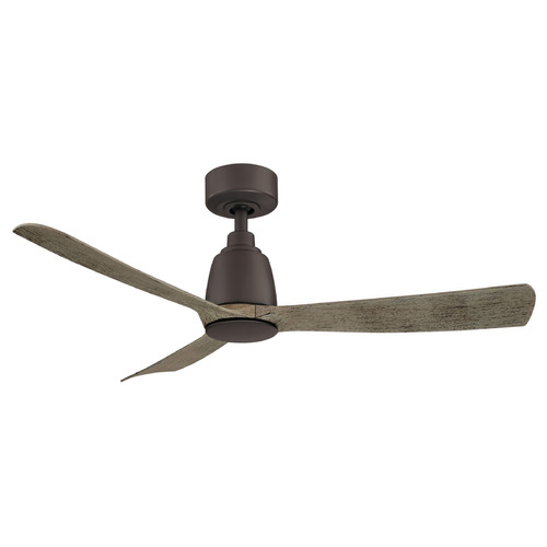 Fanimation Fans Fanimation Fans Kute 44 Matte Greige Ceiling Fan Without Light FPD8547GR