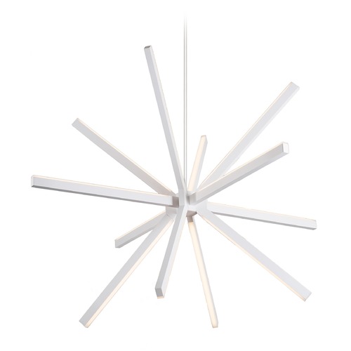Kuzco Lighting Mid-Century Modern White LED Pendant 3000K 5040LM by Kuzco Lighting CH14348-WH
