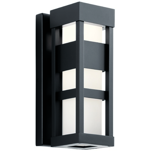Kichler Lighting Ryler 12-Inch Black LED Outdoor Wall Light by Kichler Lighting 59035BKLED