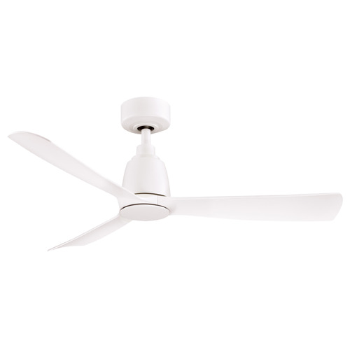 Fanimation Fans Fanimation Fans Kute 44 Matte White Ceiling Fan Without Light FPD8547MW