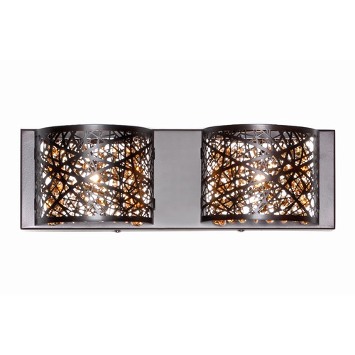 ET2 Lighting Inca 15.75-Inch Vanity Light in Bronze by ET2 Lighting E21315-10BZ