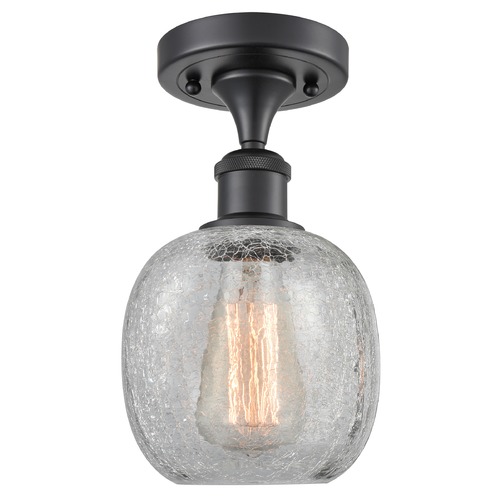 Innovations Lighting Belfast Matte Black Semi-Flush Mount by Innovations Lighting 516-1C-BK-G105