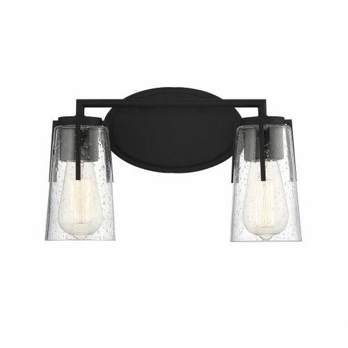 Savoy House Sacremento 14-Inch Bath Light in Black by Savoy House 8-7045-2-BK
