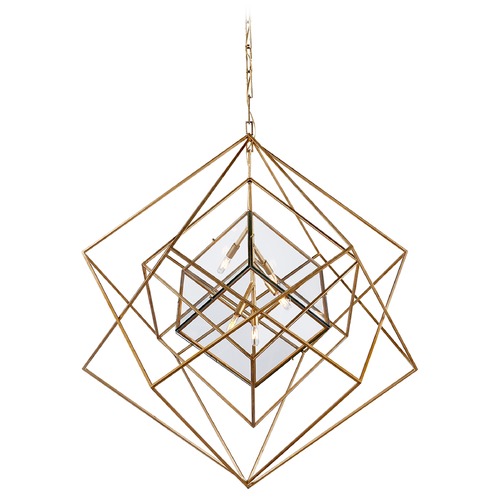 Visual Comfort Signature Collection Kelly Wearstler Cubist Chandelier in Gild by Visual Comfort Signature KW5022GCG