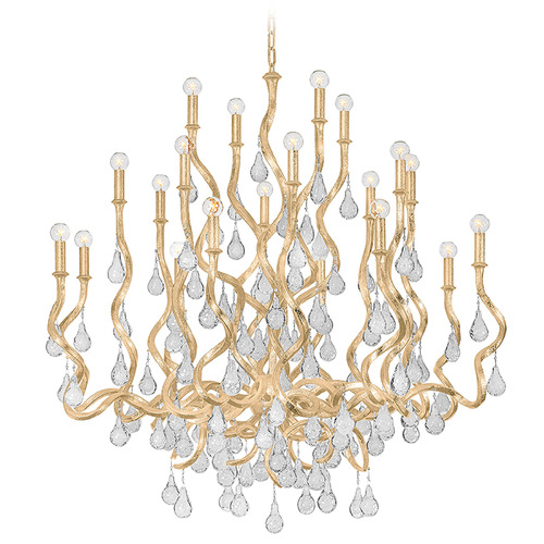 Corbett Lighting Corbett Lighting Aveline Gold Leaf Crystal Chandelier 414-48-GL
