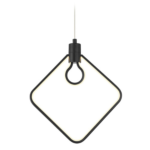 George Kovacs Lighting George Kovacs Edison's Outline Coal Black LED Pendant Light P1904-66A-L