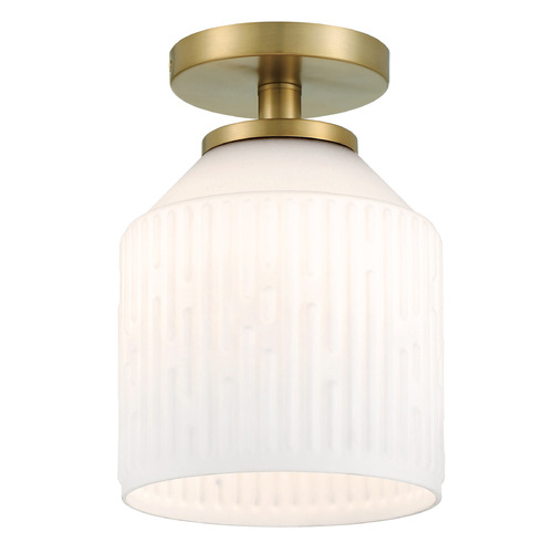 Designers Fountain Lighting Designers Fountain Ele Brushed Gold Semi-Flushmount Light D288M-SF-BG