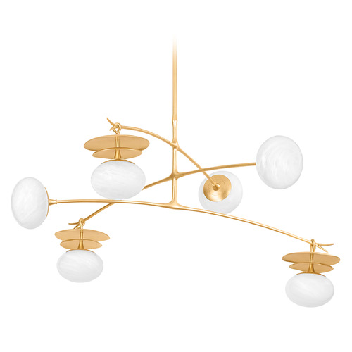 Corbett Lighting Corbett Lighting Ceylon Vintage Gold Leaf LED Chandelier 451-57-VGL