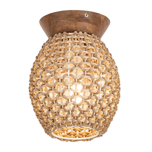 Maxim Lighting Maxim Lighting Cotswold Rich Walnut Flushmount Light 14920NA