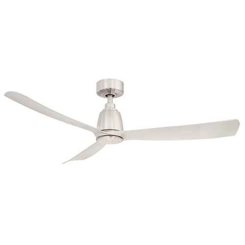 Fanimation Fans Fanimation Fans Kute 52 Brushed Nickel Ceiling Fan Without Light FPD8534BN