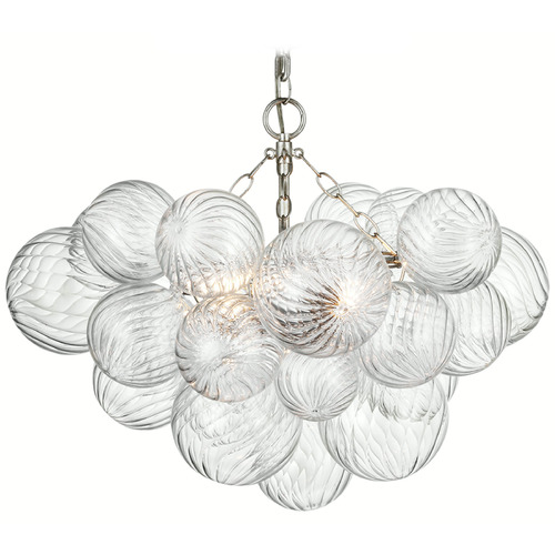 Visual Comfort Signature Collection Julie Neill Talia Semi-Flush Mount in Silver Leaf by VC Signature JN4110BSLCG