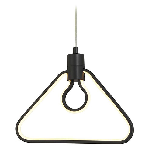 George Kovacs Lighting George Kovacs Edison's Outline Coal Black LED Pendant Light P1905-66A-L