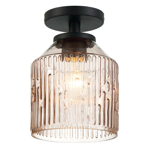 Designers Fountain Lighting Designers Fountain Ele Matte Black Semi-Flushmount Light D288M-SF-MB